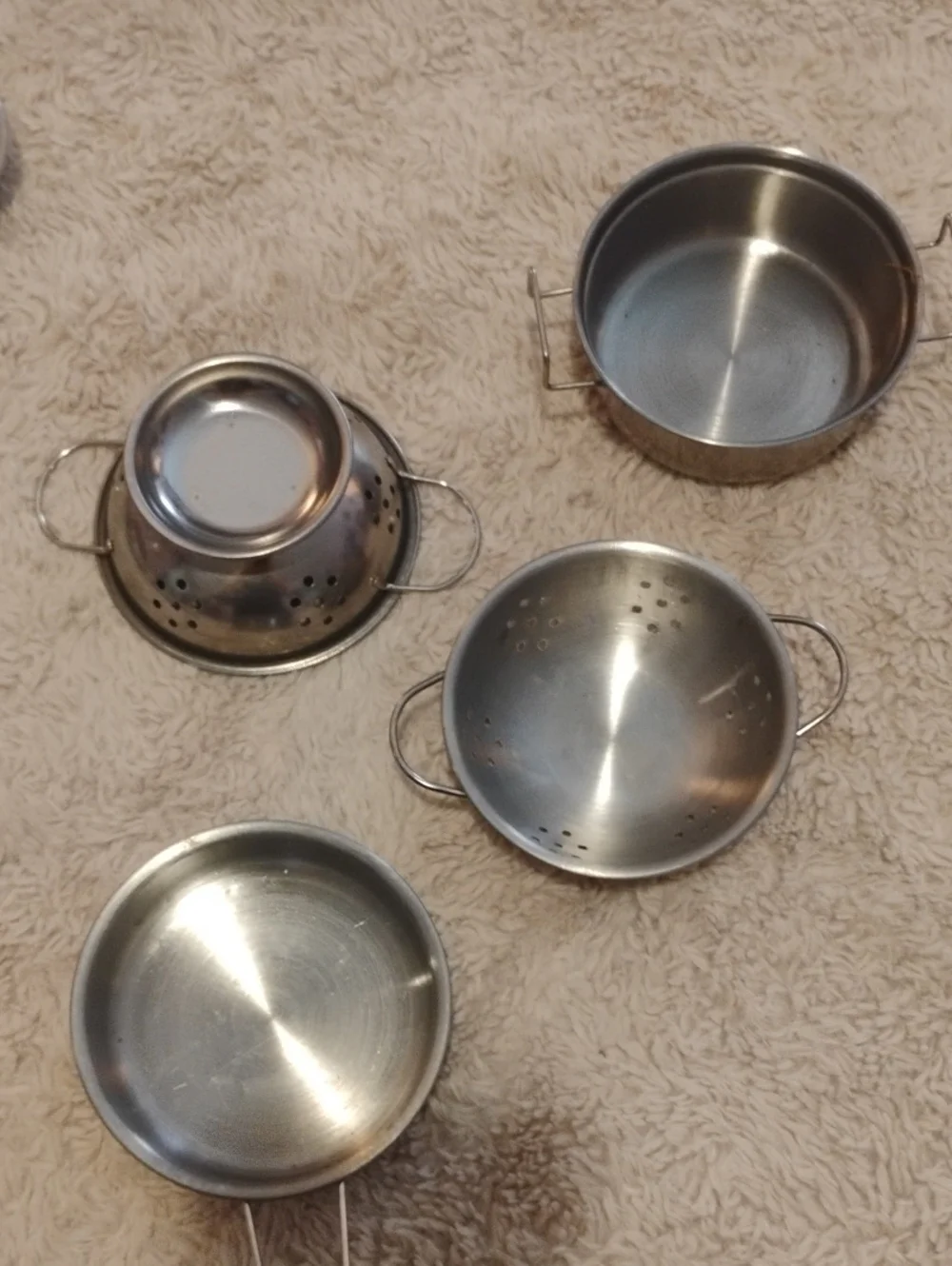 Stainless Steel Toy Cookware Set - Silver